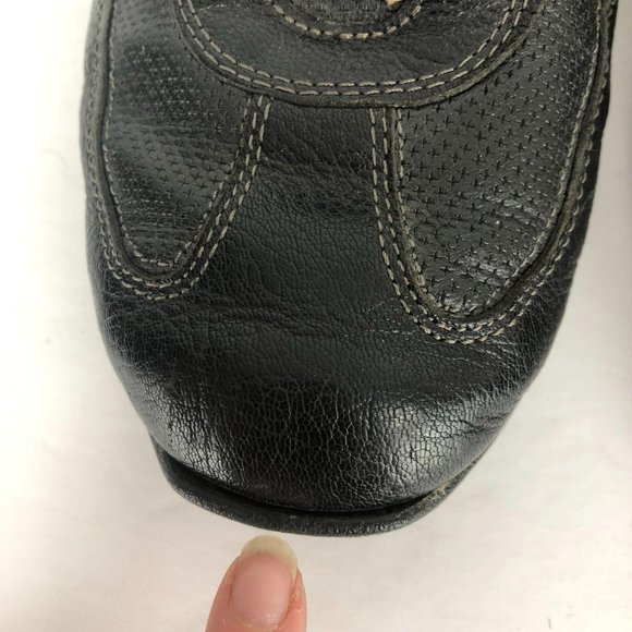 *SOLD* Cole Haan Black Lace-Up Oxford Driver Shoes Sz 10* - Picture 5 of 10